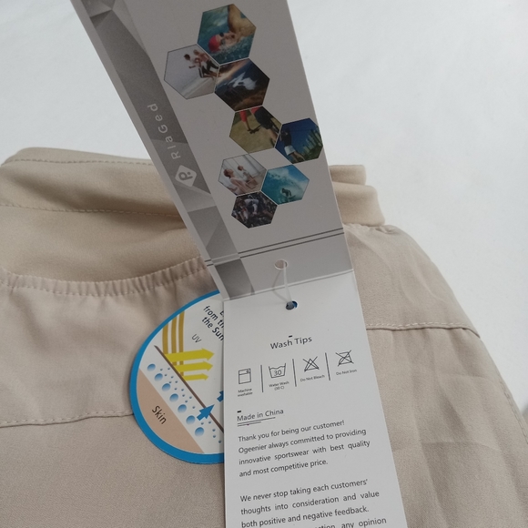 RlaGed Pants Capri Activewear Stretch UPF 50 Zippered Pockets Drawstring Small - Picture 15 of 16